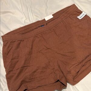 Old Navy Tan Linen Shorts